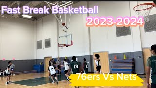 East Brunswick Fast Break Basketball 20232024 Grades 78 76ers Vs Nets [upl. by Arella]