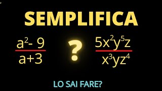 Semplificare frazioni algebriche in modo semplice [upl. by Ydolem]