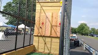 Bad Axe axe throwing on the Delaware [upl. by Leeanne]