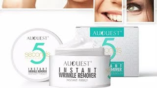 Auquest 5 Seconds Instant Wrinkle Remover Cream Review [upl. by Eichman]