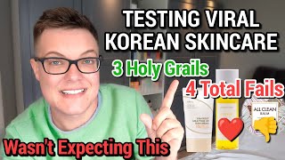 Testing VIRAL KOREAN SKINCARE  Holy Grails amp Fails [upl. by Whitaker778]