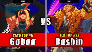 GGST  Gobou Zato VS Bushin Leo  Guilty Gear Strive High level gameplay [upl. by Nwahsad]