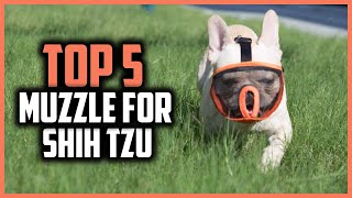 ✅ Top 5 Best Muzzle For Shih Tzu of 2024 [upl. by Philemon]