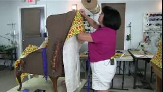 Slipcovering a Wing Chair Kims Upholstery Live Episode 07 [upl. by Kokoruda756]