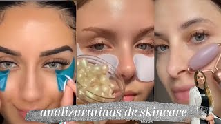 Dermatóloga reacciona a rutinas de skincare [upl. by Airdnaed]