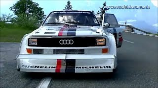 Audi Quattro E2 Pikes Peak  Walter Röhrl  Rossfeldrennen 2013 [upl. by Lilian]