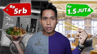 Nyobain Mie Ayam Rp5000 VS Rp1500000 [upl. by Yelekalb222]