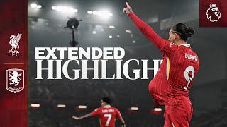 Extended Highlights Liverpool 20 Aston Villa  Three Anfield wins in a week [upl. by Sayer611]