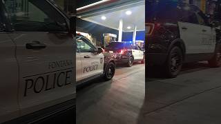 FONTANA POLICE ARREST ONE FOR DUI AT 7 ELEVEN 76 GAS STATION 07132024 125 AM [upl. by Eisen]