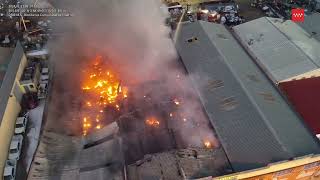 Imágenes Grupo Drones de BomberosCM en Humanes de Madrid [upl. by Naivatco]