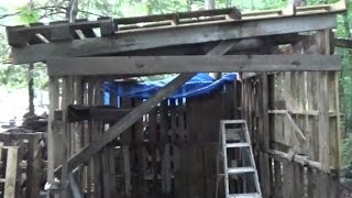 Built A Goat House Entirely With Free Pallets amp Scrap Wood [upl. by Sprage]