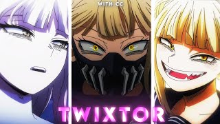 WITH CC Himiko Toga 4k Twixtor Clips For Editing S7 My Hero Academia [upl. by Anayeek40]