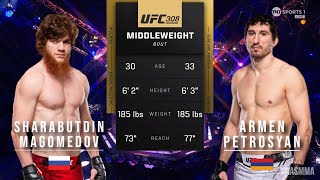 SHARABUTDIN MAGOMEDOV VS ARMEN PETROSYAN FULL FIGHT UFC 308 [upl. by Nye]