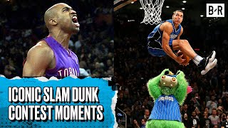 12 Iconic NBA Slam Dunk Contest Dunks [upl. by Paryavi]