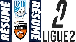 FC Lorient  USL Dunkerque 42 Résumé  Ligue 2  20242025 [upl. by Ykvir]