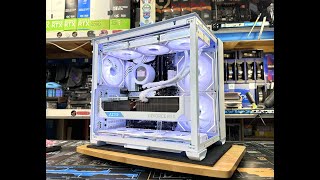 PCFUN 3K Lian Li O11 Air Mini Glass ATX13700K4080ASUSNZXT13700KDIYWHITE PCGAMING [upl. by Keele]