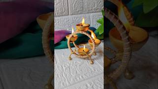 DIY Diya Stand From old bangles✨ Diwali Decoration ideas  shorts ytshorts diy decoritem craft [upl. by Nesilla]