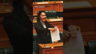 Haka in NZ parliament over contentious treaty bill shortsfeed haka hakai reelected justposted [upl. by Domph]