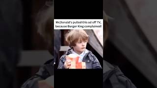 McDonald’s pulled this ad off TV because Burger King complained [upl. by Cahilly]