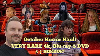 Octobers Horror haul bumper month of limited edition amp OOP DVDs 4K boxsets Bluray amp Jhorror [upl. by Mufinella]