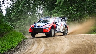 Thierry Neuville Hyundai i20 N Rally1 Hybrid  Pre Event Test Rally Poland 2024 [upl. by Ttreve828]