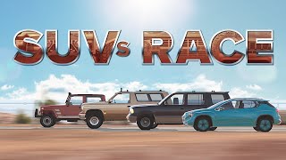 SUVs race [upl. by Ellecrad]