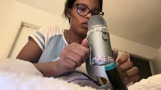 ASMR cupped whisper ramble talking abt homecoming mouth sounds tapping [upl. by Valerlan131]