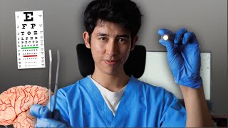 ASMR Real Hospital Cranial Nerve Exam ridiculously detailed 4K [upl. by Ahseuqram543]