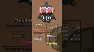 Claydol el pokemon muñeco de arcilla pokedex pokemongame pokemongo anime shortvideo hoenn [upl. by Rakabuba879]