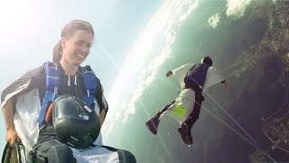 Wingsuit Skydiving  Paraplegic woman flies again [upl. by Anon539]