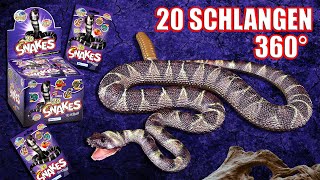 Planet Wow  alle 20 Snakes  Schlangen aus der Sammlung in 360°  ohne Heftbeilagen [upl. by York]