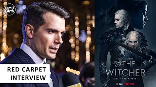 The Witcher Season 2  Henry Cavill on sword fighting amp the similarities between Geralt amp Superman [upl. by Irollam]