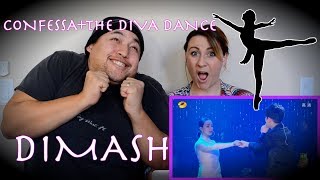 Dimash  Confessa  The Diva Dance COUPLES REACTION [upl. by Tereve]