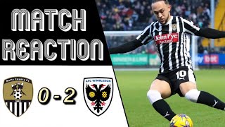 MATCH REACTION  Notts County 0  2 AFC Wimbledon [upl. by Christiansen]