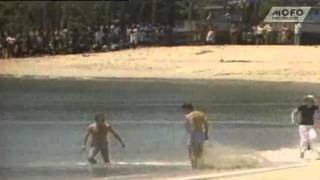 Ronald Reagan swims at Cobblers Cove Barbados [upl. by Burget]