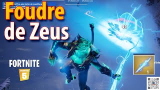 Infliger des dégâts à des adversaires avec le foudre de Zeus Fortnite [upl. by Airbmac]