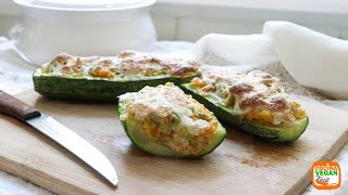 Calabacitas rellenas al horno [upl. by Pontone]