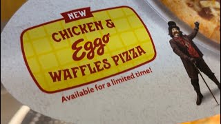 CICIS PIZZA NEW Chicken and EGGOS waffle pizza [upl. by Wilkey]