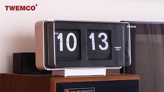 Twemco FLIP CLOCK BQ50 Retro Modern Design Wall Clock [upl. by Misti]