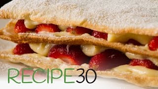 Simple Mille Feuille  By RECIPE30com [upl. by Ernestus62]