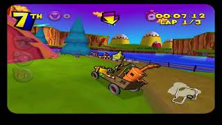 Wacky Races Starring Dastardly and Muttley PS2 gameplay [upl. by Sennahoj389]