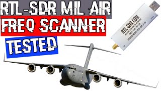 25 RTLSDR v3 Military Air band search in under 10 seconds Frequency Scanner SDR Sharp plugin test [upl. by Livvyy]