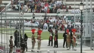 Wagah Border Gate Closing After Evening Parade [upl. by Nader]