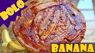 COMO FAZER BOLO DE BANANA SIMPLES E DELICIOSO  Menino Prendado [upl. by Niwrad]