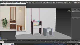 Create A Stunning 3D Dressing Table In 3dsmax [upl. by Jovi]