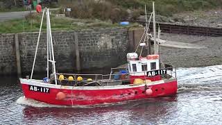 ELINOR ROGET Aberystwyth Fishing Boat [upl. by Lilli]