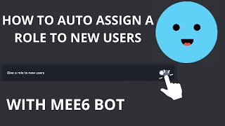 How to auto assign roles to new users on discord using mee6  2023 [upl. by Tessi]