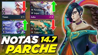 ✅ NOTAS DEL PARCHE 147 de TFT SET 11 CAMBIOS MASIVOS [upl. by Berta312]