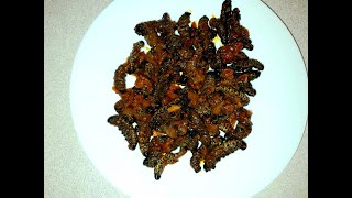 How to cook delicious Mopane wormsMadoraAmacimbi MasonjaMashonzha [upl. by Dnomyad]