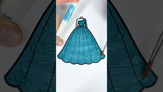 Winter Princess Bride ❄️💎✨ glitter glitterdress colorfulcreativekids christmas princess color [upl. by Rehsa]